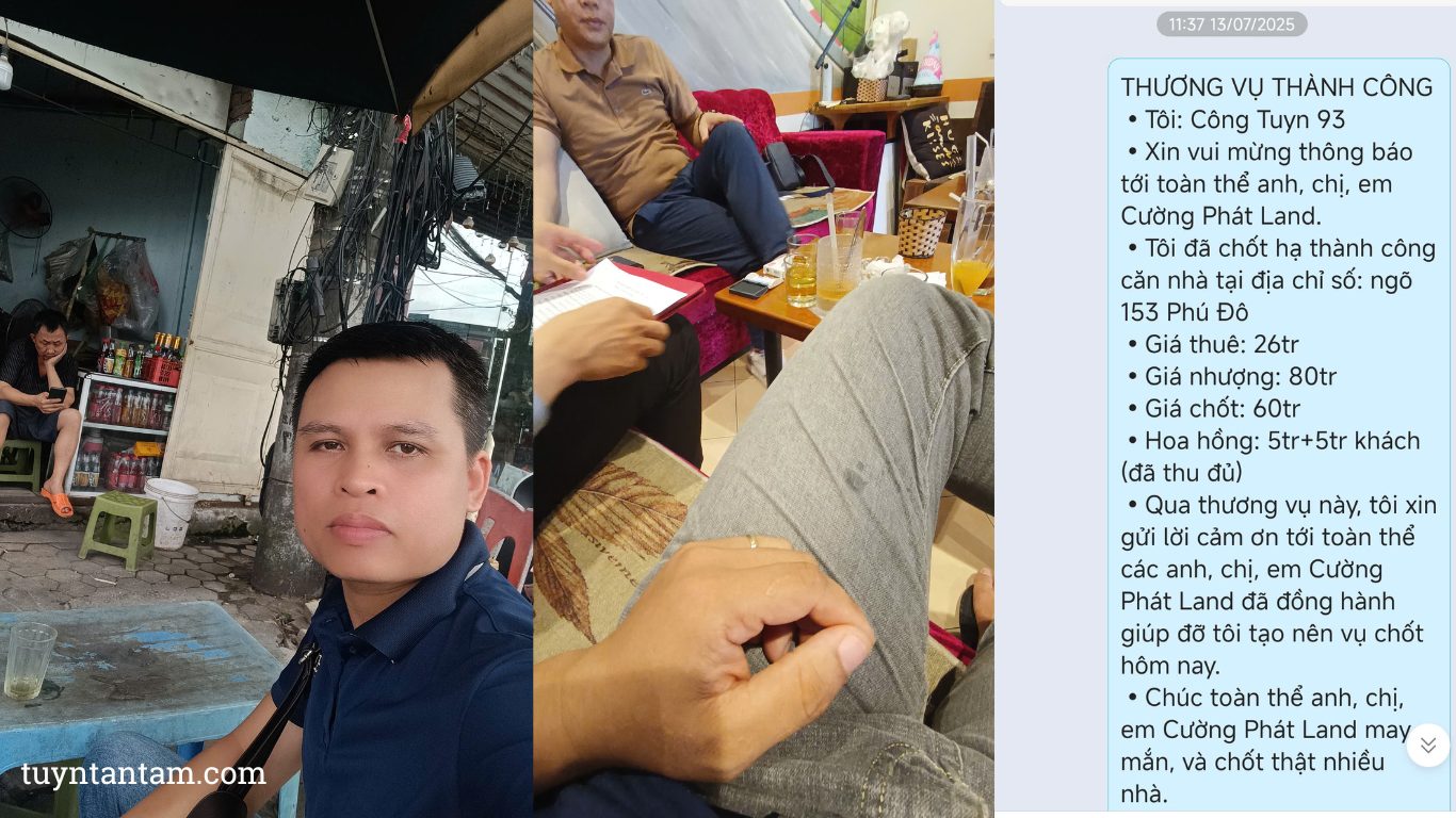 Lần đầu tiên tôi đạt thu nhập 100 triệu/tháng từ nghề môi giới cho thuê bất động sản – Hành trình và bài học quý giá